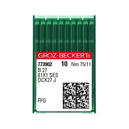 GROZ BECKERT light ballpoint needles industrial overlock B27 FFG SES size 75/11 